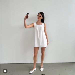 WeWoreWhat Square Neck Babydoll Mini Dress